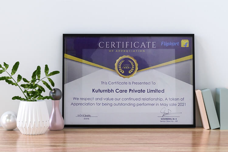 Flipkart May Sale 2021 - Certificate of Appreciation